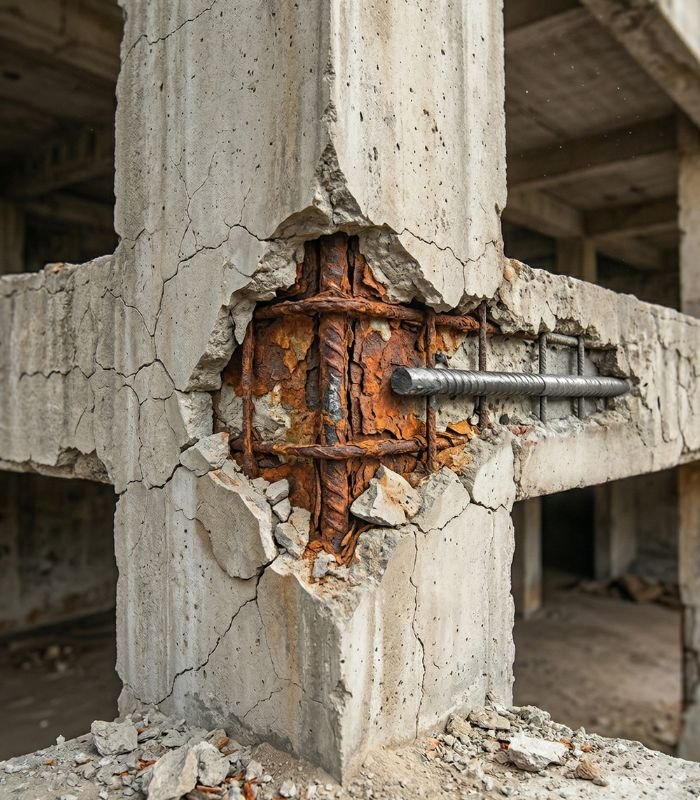 Corroded Rebar in Concrete